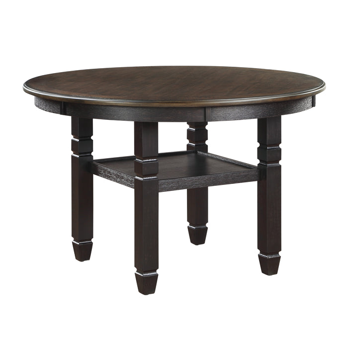 Asher Dining Table in Black/Brown - 5800BK-48RD