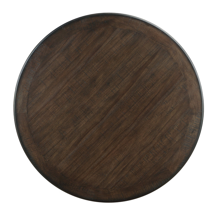 Asher Dining Table in Black/Brown - 5800BK-48RD