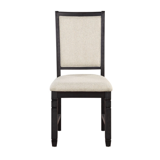 Asher Side Chair in Black/Beige - 5800BKS image