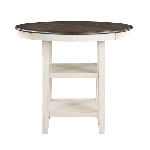 Asher Counter Height Table in Brown/White - 5800WH-36 image