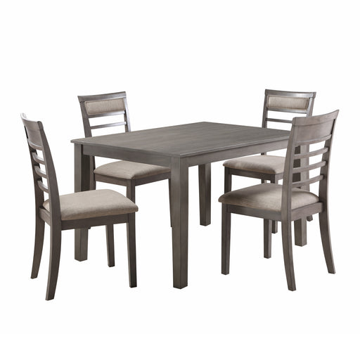 Lovell 5-Piece Pack Dinette Set in Brown/Gray - 5806-5P image