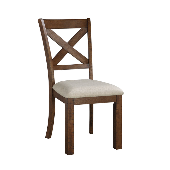 Bonner Side Chair in Beige/Brown - 5808S