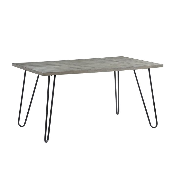 Keene Dining Table in Gray/Metal - 5817-60