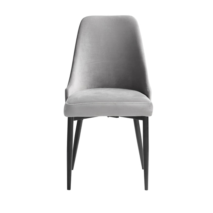 Keene Side Chair in Gray/Metal - 5817GYS image