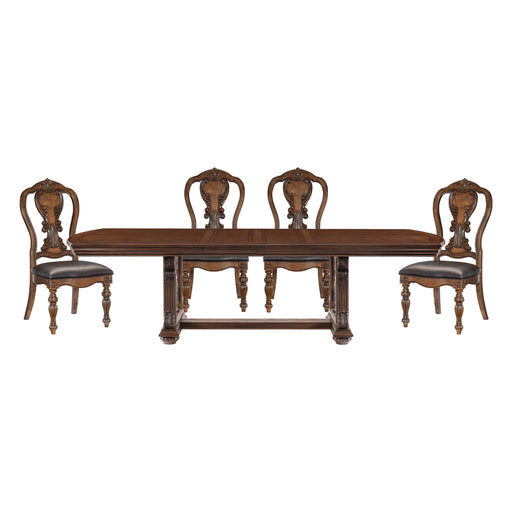 Bergen 5pc Set (TB+4S) in Oak - 5829-108*5 image