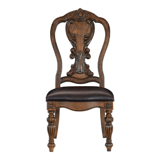 Bergen Side Chair in Brown/Oak - 5829S image