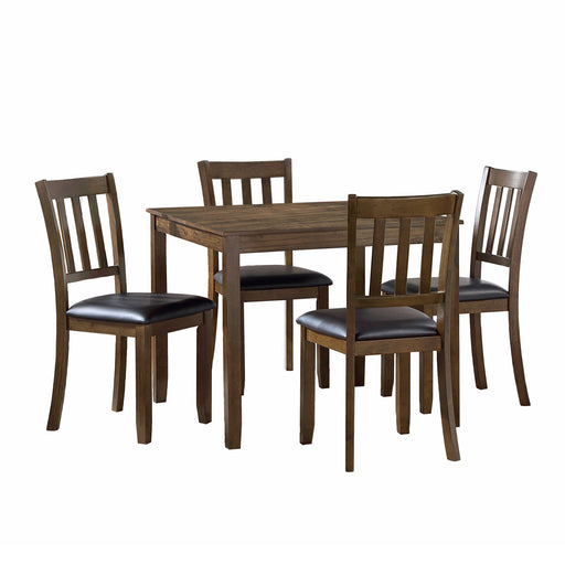 Faust 5-Piece Pack Dinette Set in Brown - 5839CH-5P image