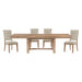 Aberdeen 5pc Set (TB+4S) in Beige/Oak - 5848-102*5 image