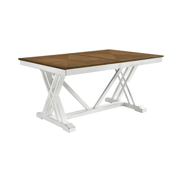 Brunson Dining Table in White/Oak - 5865-77*