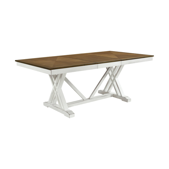 Brunson Dining Table in White/Oak - 5865-77*