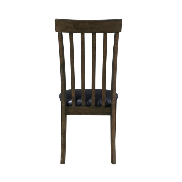 Rutland Side Chair in Black/Espresso - 5890S