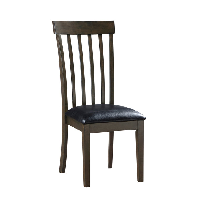 Rutland Side Chair in Black/Espresso - 5890S