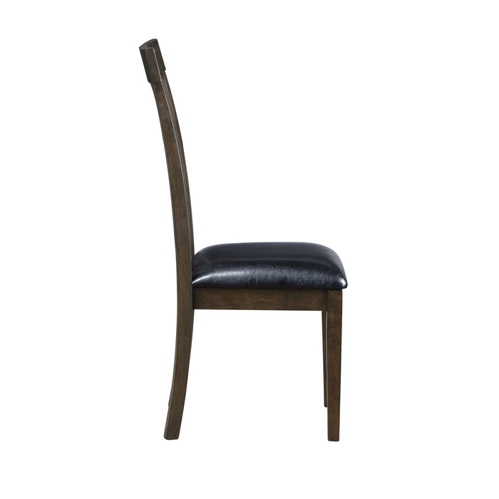 Rutland Side Chair in Black/Espresso - 5890S