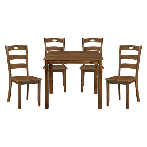 Stowe 5-Piece Pack Dinette Set in Walnut - 5891 image