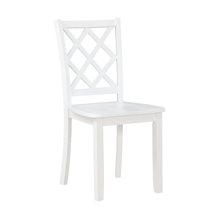 Astoria 5-Piece Pack Dinette Set in White - 5892WT