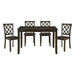 Astoria 5-Piece Pack Dinette Set in Charcoal - 5892 image