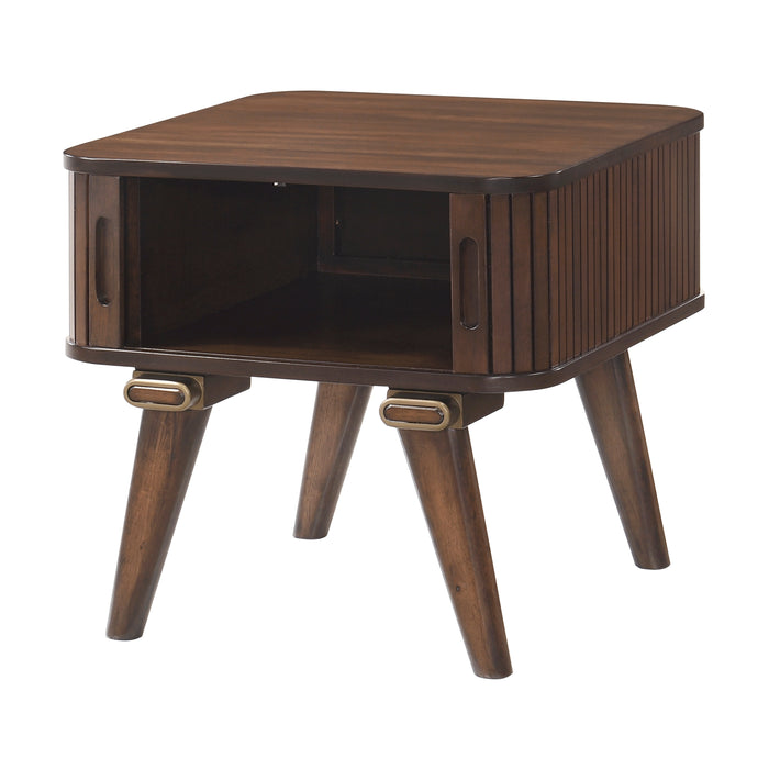 Monroe End Table in Brown/Walnut - 5901-04