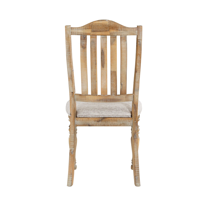 Weatherford Side Chair in Brown/Natural/Gray - 5904NF-S2