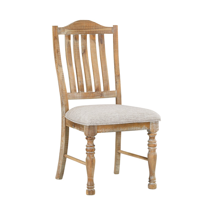 Weatherford Side Chair in Brown/Natural/Gray - 5904NF-S2