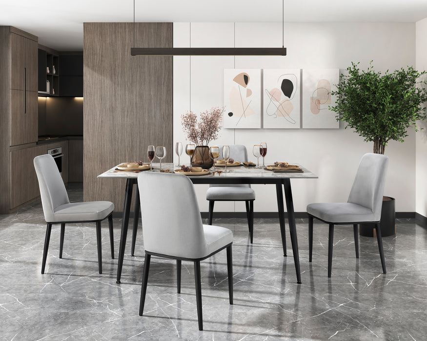 Salerno Dining Table in Black/Gray/White - 5909-59*