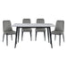 Salerno 5pc Set (TB+4S) in Black/Gray/White - 5909-59*5GY image