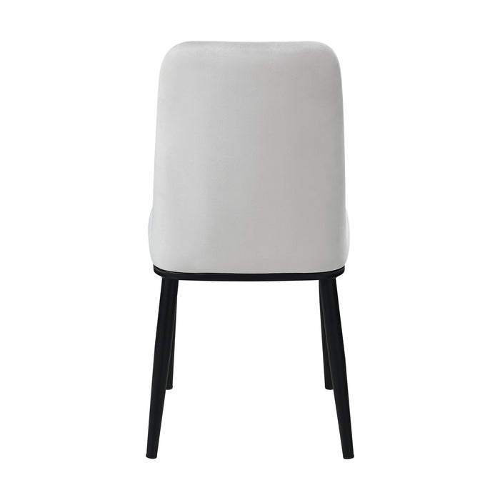 Salerno Side Chair in Beige/Black - 5909BES