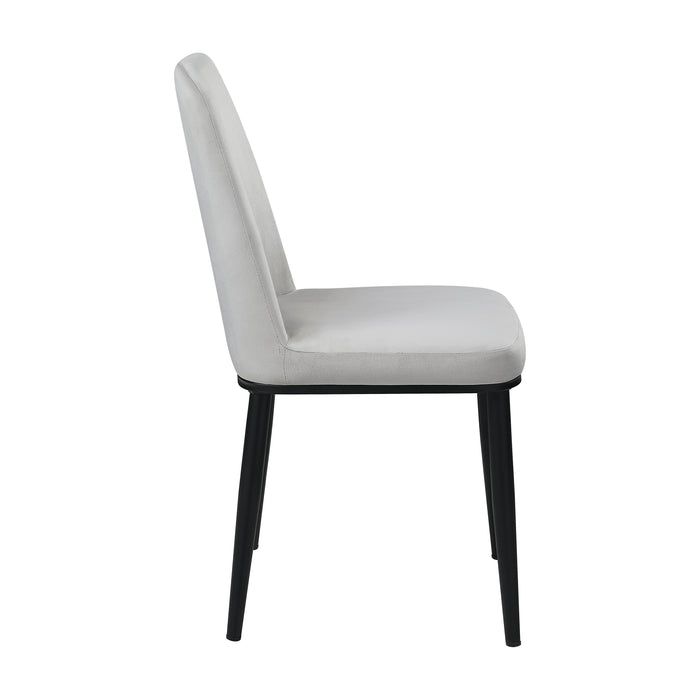 Salerno Side Chair in Beige/Black - 5909BES