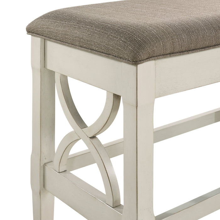 Maribelle Counter Height Bench in Gray - 5910-24BH