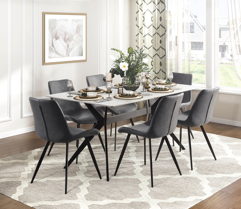 Brixley Dining Table in Black/Gray - 5916-63*