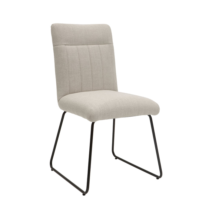 Benito Side Chair in Beige/Black - 5919S