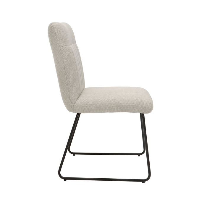 Benito Side Chair in Beige/Black - 5919S