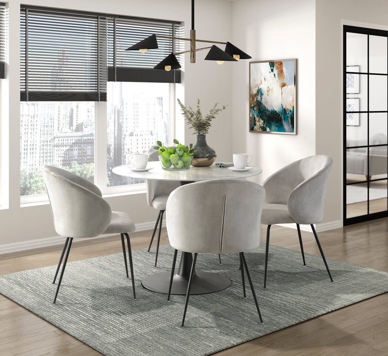 Cosimo Dining Table in Black/White - 5920-39RD*