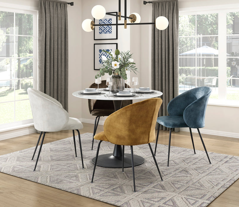 Cosimo Dining Table in Black/White - 5920-39RD*