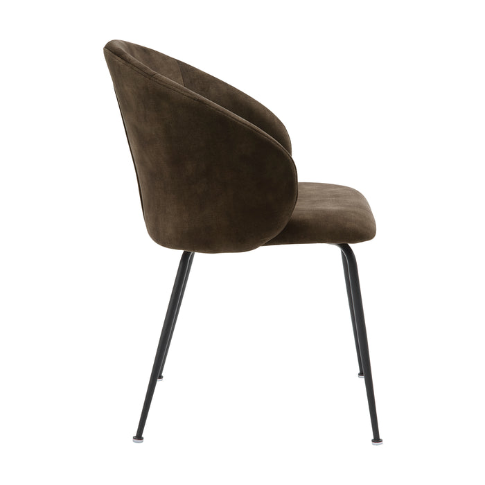 Cosimo Side Chair in Black/Brown - 5920BRS