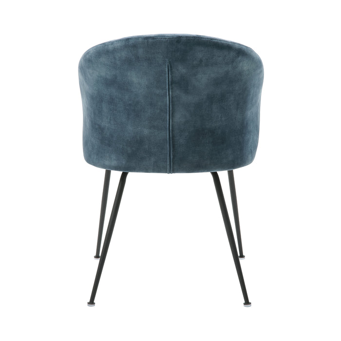 Cosimo Side Chair in Black/Teal - 5920TBS