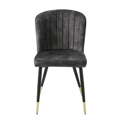 Clemente Side Chair in Black/Gold/Gray - 5921S image