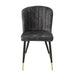 Clemente Side Chair in Black/Gold/Gray - 5921S image