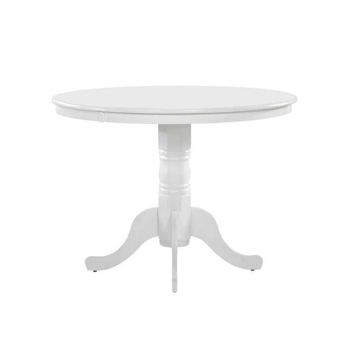 Shelby Dining Table in White - 5923W-39RD*