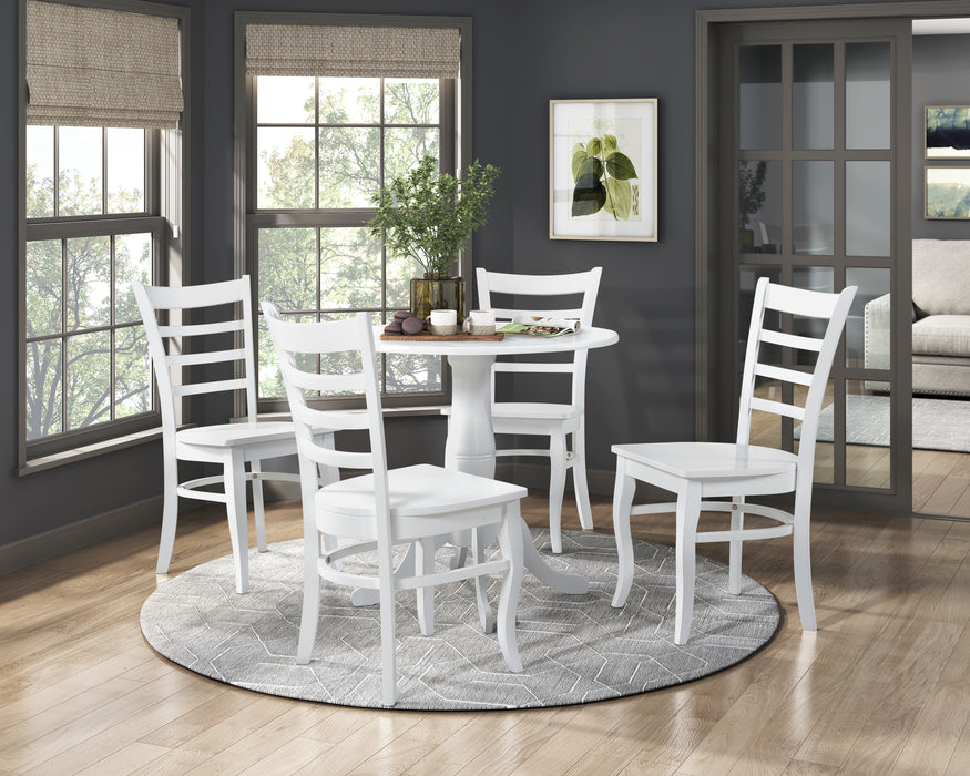 Bonnie Dining Table in White - 5924W-32RD*