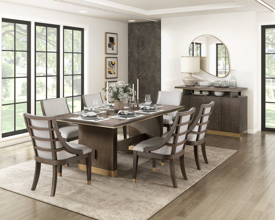 Griffin Dining Table in Brown/Gold/Beige - 5933-96*