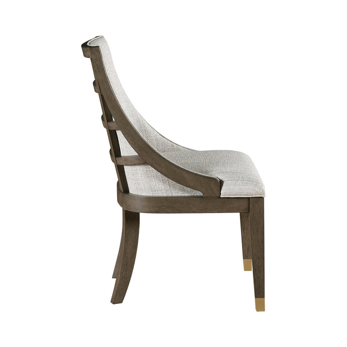 Griffin Arm Chair in Beige/Brown/Gold - 5933A