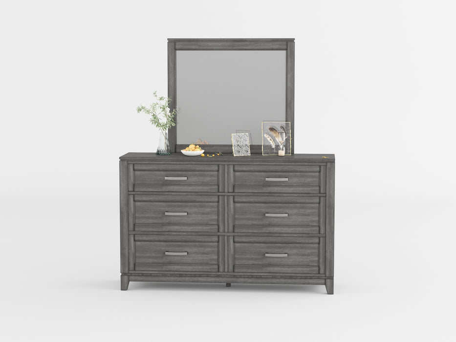 Garretson Mirror in Gray - 1450-6