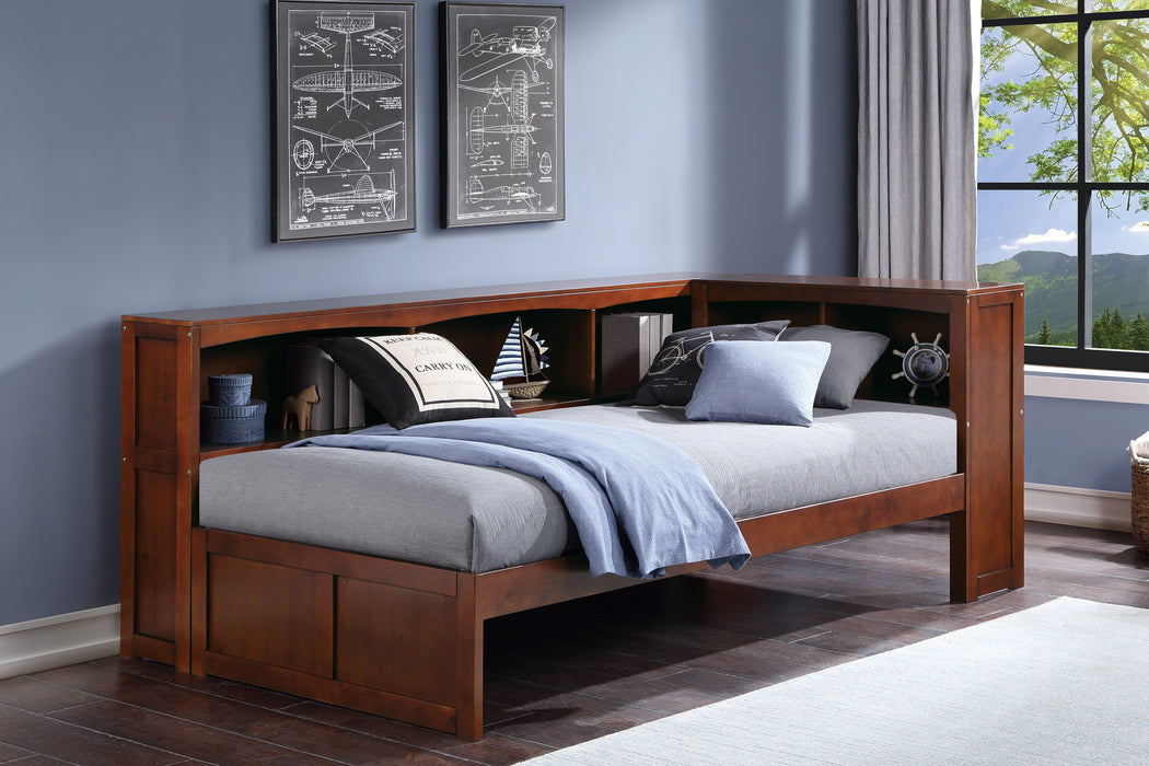 Rowe (3) Twin Bookcase Corner Bed in Cherry - B2013BCDC-1BC*