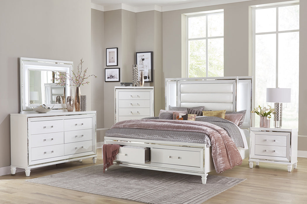 Tamsin Dresser in White/Transparent - 1616W-5