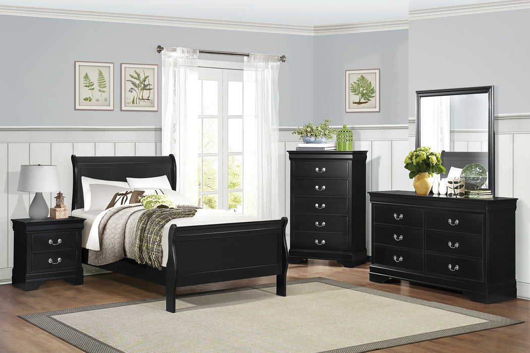 Mayville Twin Bed in Black - 2147TBK-1