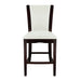 Daisy Counter Height Chair, White Bi-Cast Vinyl in White/Espresso - 710-24W image