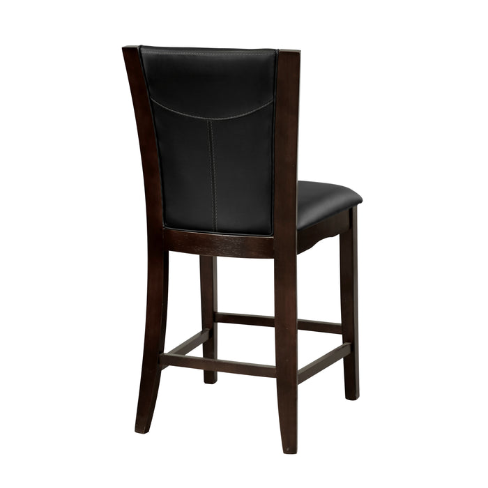 Daisy Counter Height Chair, Dark Brown Bi-Cast Vinyl in Brown/Espresso - 710-24