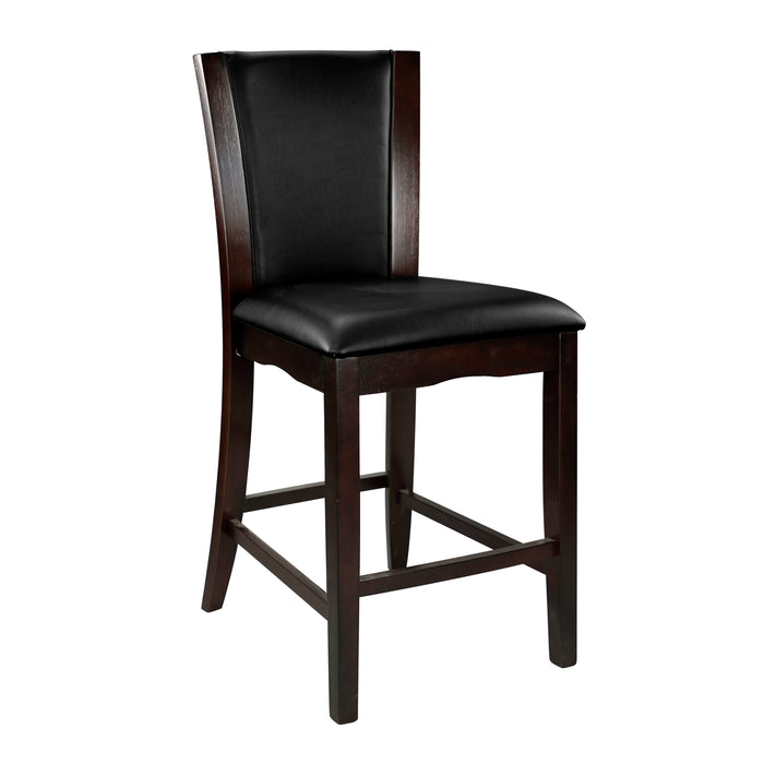 Daisy Counter Height Chair, Dark Brown Bi-Cast Vinyl in Brown/Espresso - 710-24