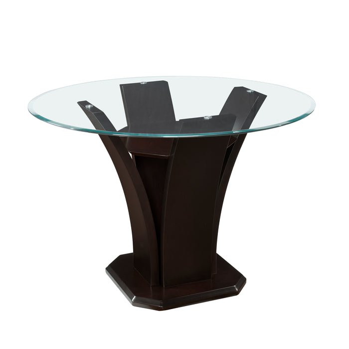 Daisy Round Counter Height Table in Espresso/Transparent - 710-36RD48*