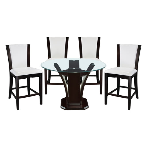 Daisy 5pc Set (TB+4S) in Espresso/White/Transparent - 710-36RD*5W image